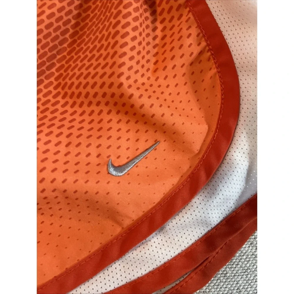 Nike Dri-Fit Womens‎ Size Medium  Lined Running Shorts Coral White Trim